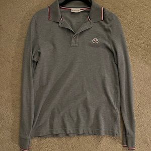Moncler Long sleeve polo shirt worn once size S